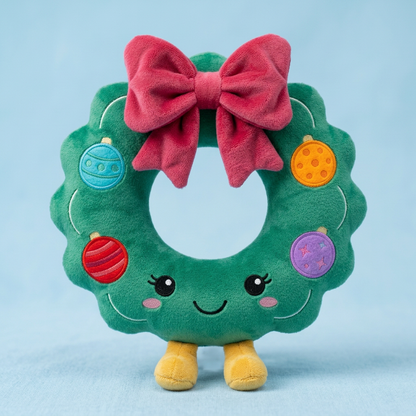 HollyHalo open center and multicolored ornaments