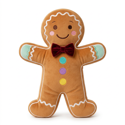 Full GingerWish gingerbread plush isolated on a pure white background