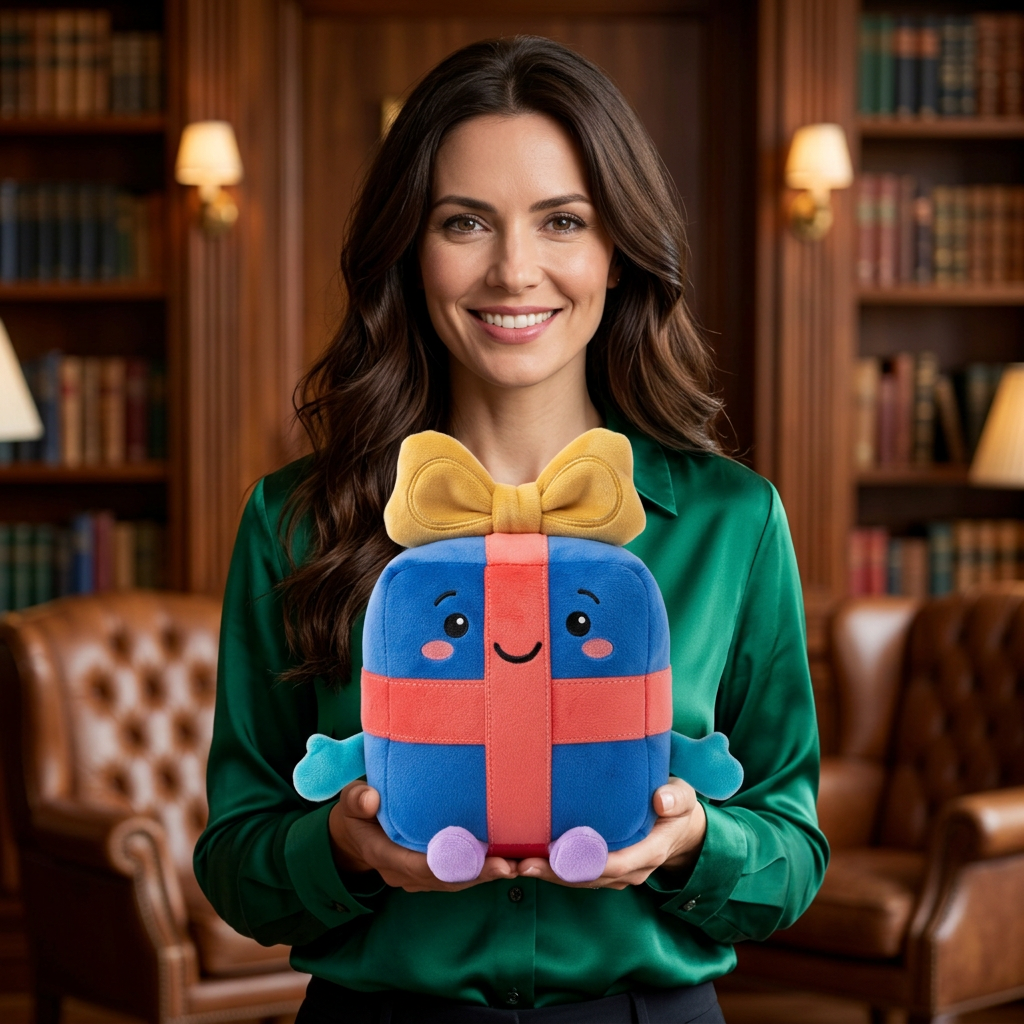 Fictional adult female model holding RibbonJoy
