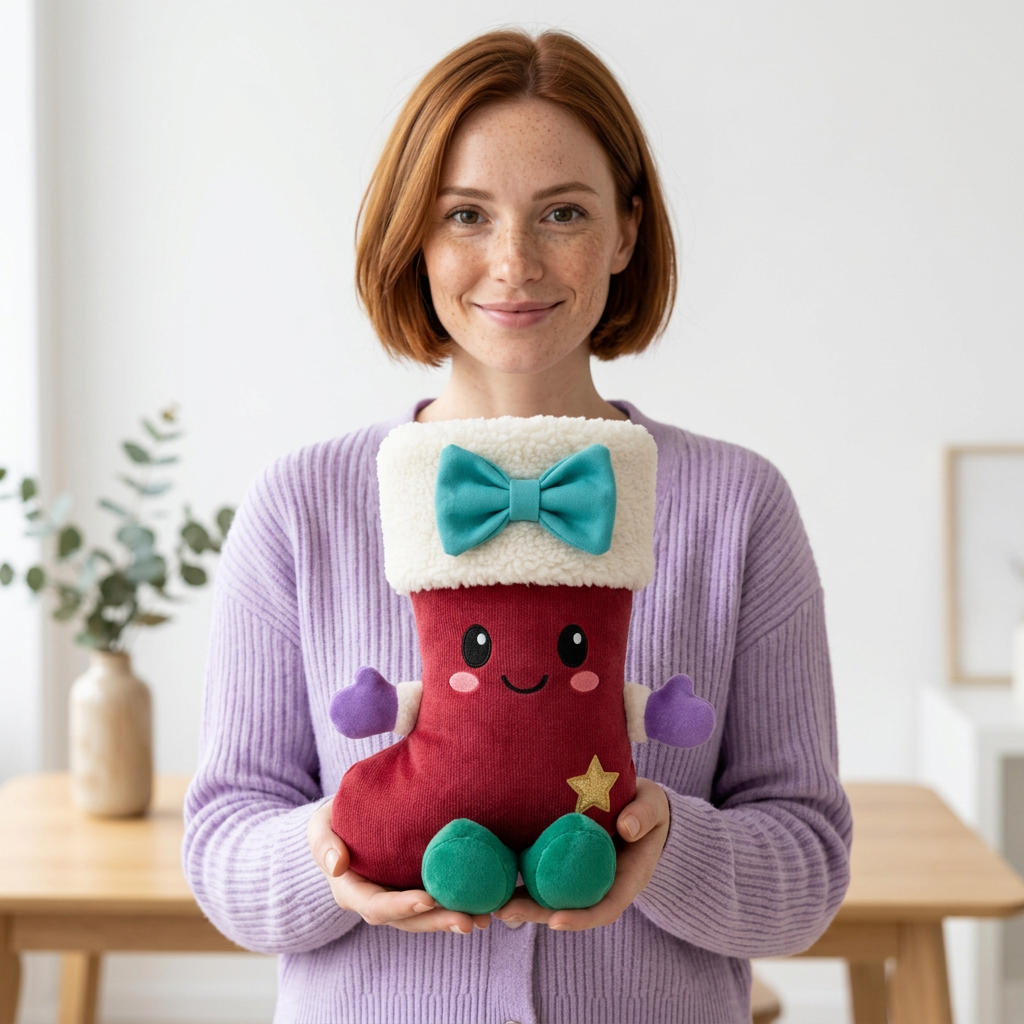 Fictional adult female model holding BerryBoot