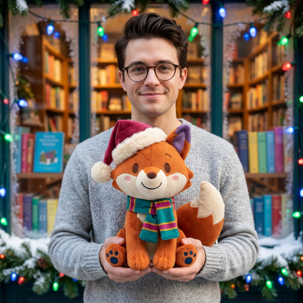 Fictional adult male model holding FrostFable